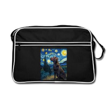 Labrador Retriever - Sac Retro - noir/blanc - Devant