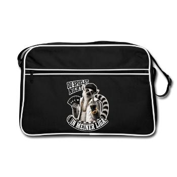 Tu n’es pas à mon niveau - Sac Retro - noir/blanc - Devant
