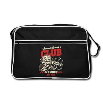 Fan d’horreur du Scream Queen Club - Sac Retro - noir/blanc - Devant