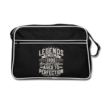 Cadeau rétro vintage d’anniversaire 1996 - Sac Retro - noir/blanc - Devant