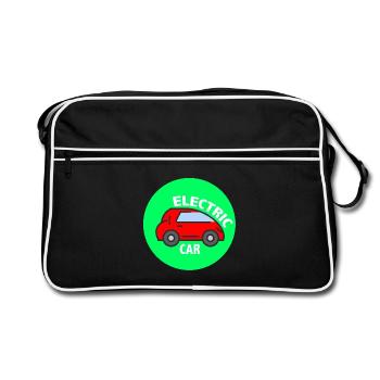 Voiture électrique - Sac Retro - noir/blanc - Devant