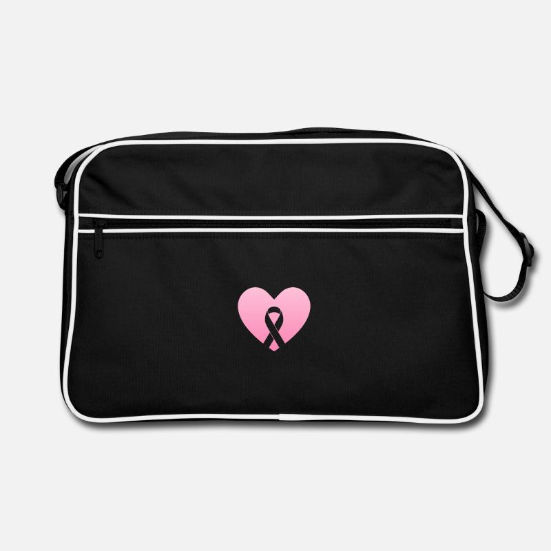Coeur rose avec arc de conscience Sac Retro