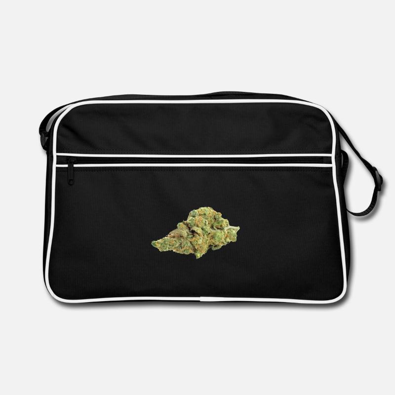 Single Cannabis / Weed Bud / Blüte Retro Tasche