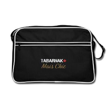 Tabarnak Chic Motif Nature Élégant - Sac Retro - noir/blanc - Devant