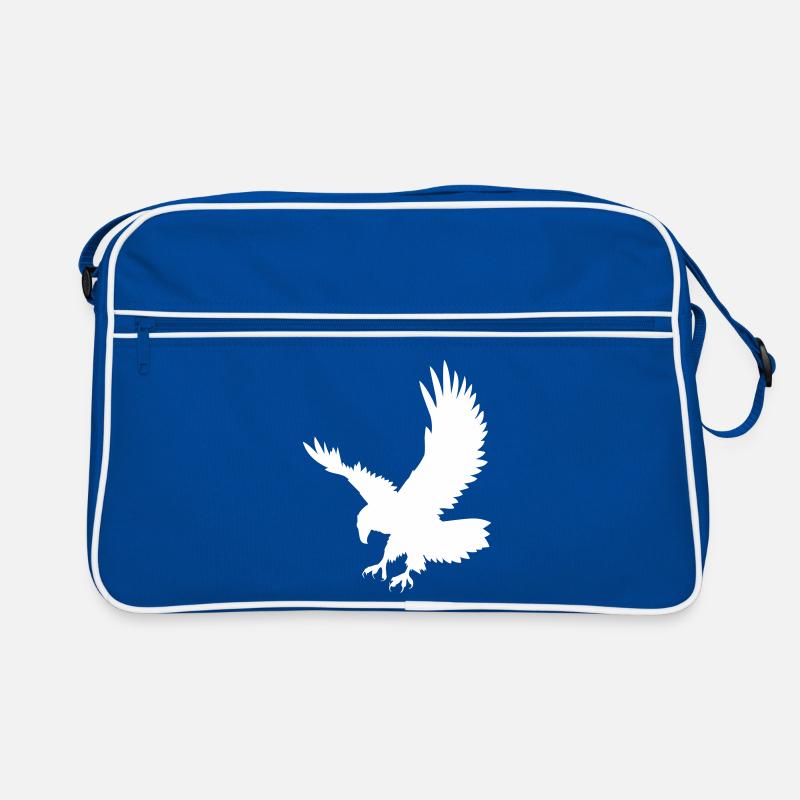 An eagle chasing its prey Retro Bag