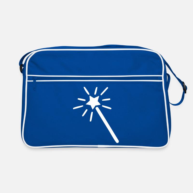Magic wand wizard magic sorcery magic Retro Bag