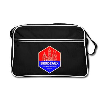 Emblème de Bordeaux Nouvelle-Aquitaine - Sac Retro - noir/blanc - Devant