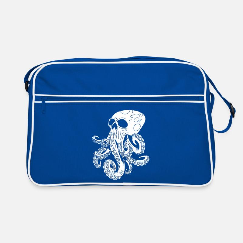 Octopus Skull Retro Bag