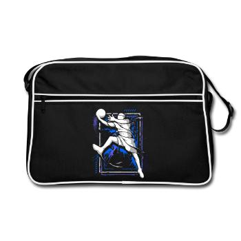 Basketball players - Basketball - Basketball players - Retro Bag - black/white - Front