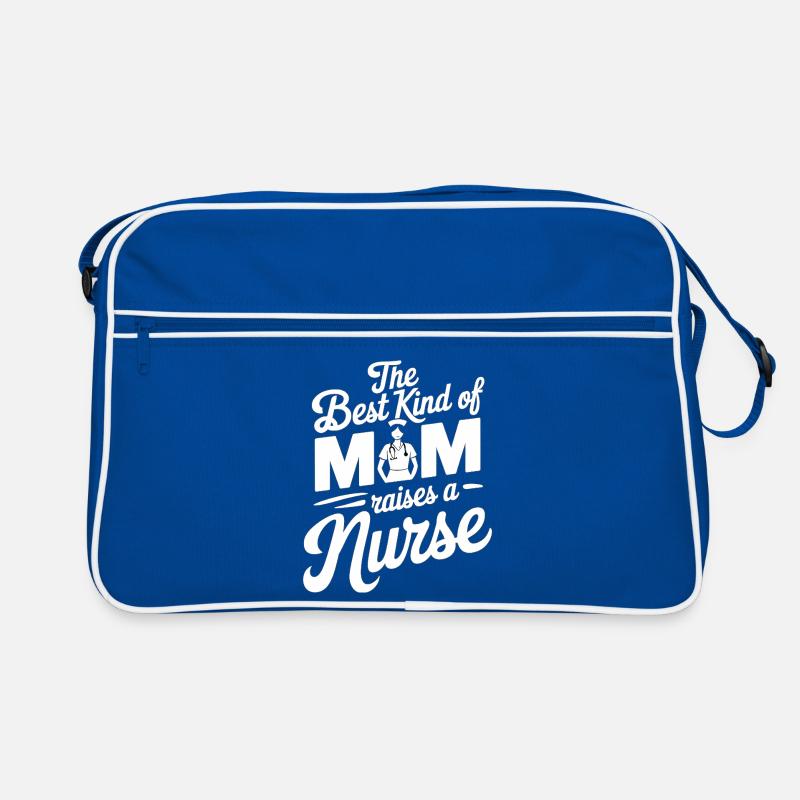 Die beste Mutter zieht eine Krankenschwester groß Retro Tasche
