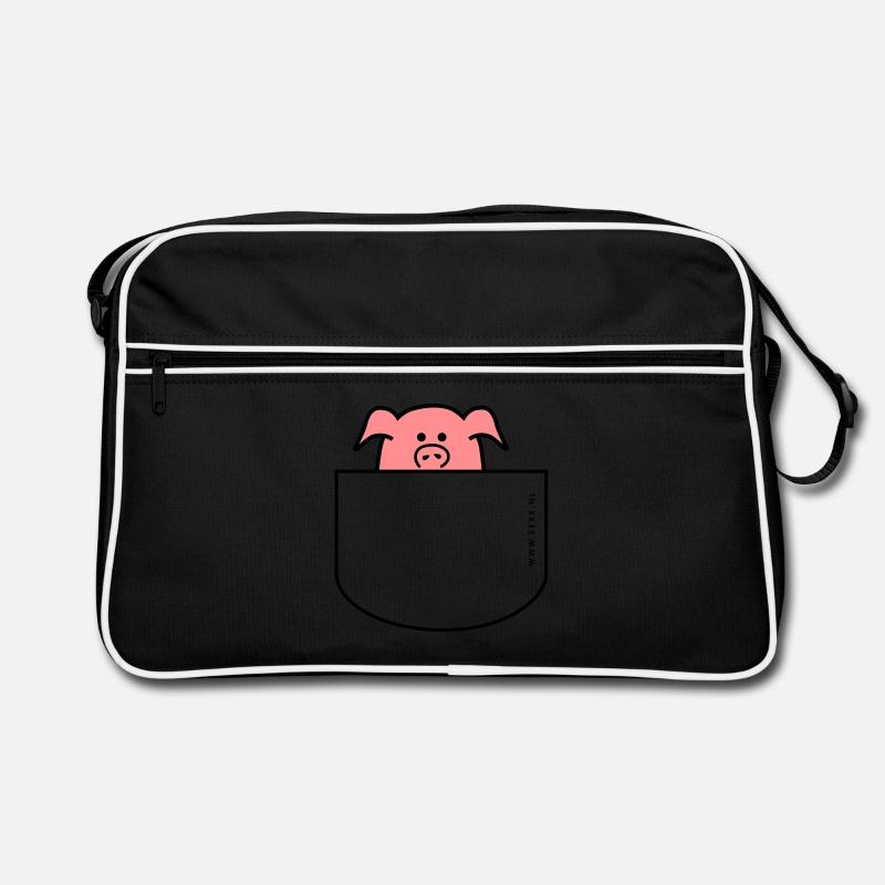 Le cochon sort de la poche Sac Retro
