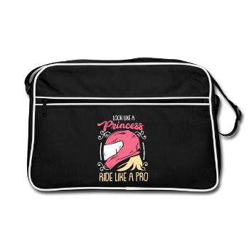 Cadeau de moto femme - Sac Retro - noir/blanc - Devant