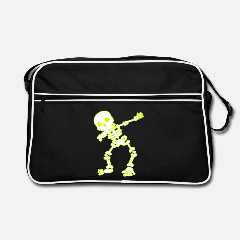 Halloween Dab Dance Skelett I Dabbender Geist Retro Tasche
