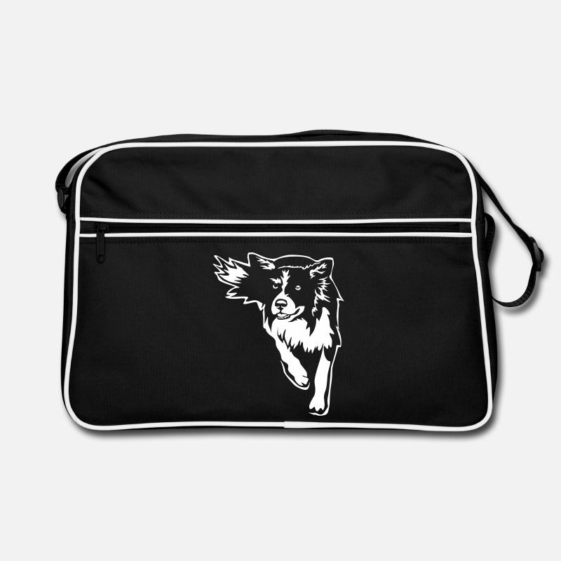 Border Collie «Black Edition» Sac Retro