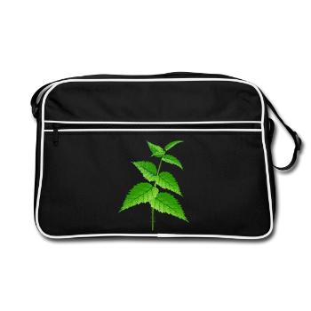 The nettle super plant and remedy - Retro Bag - black/white - Front