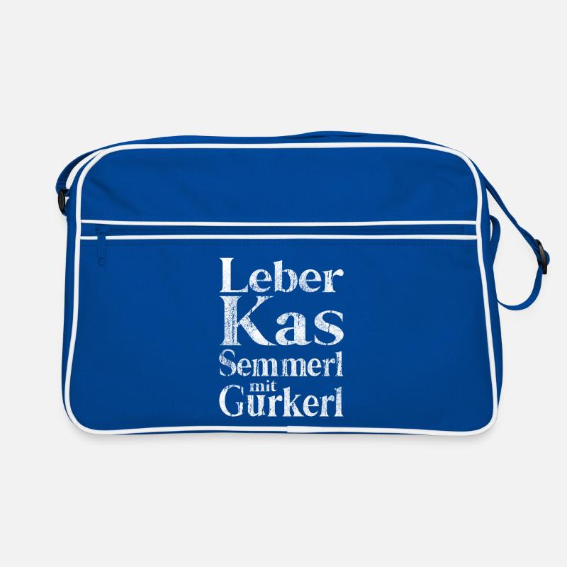 Leberkas Semmerl mit Gurkerl – Dialekt Retro Tasche