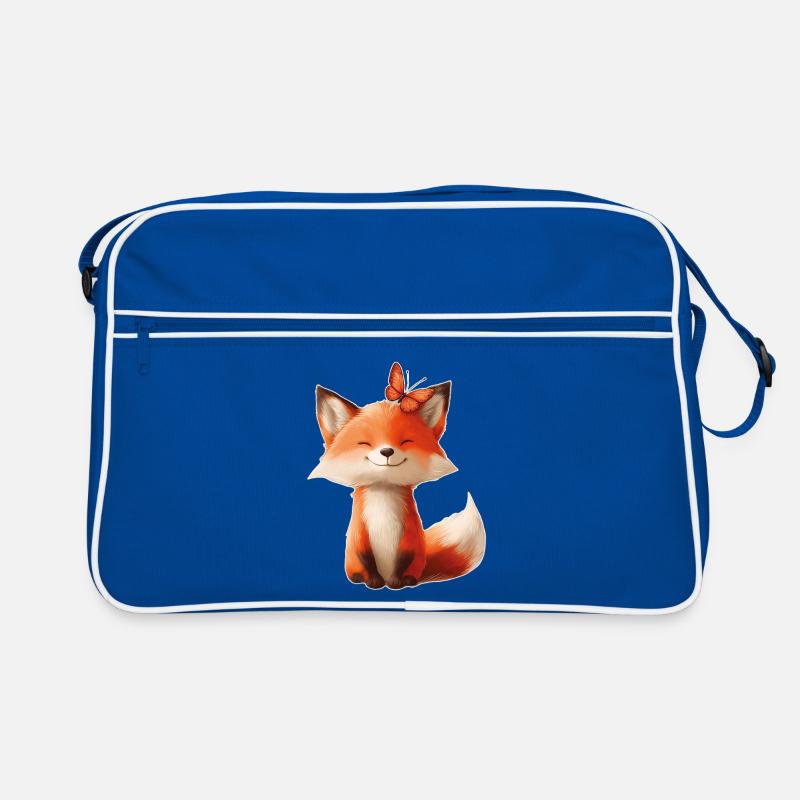 Renard avec papillon Sac Retro