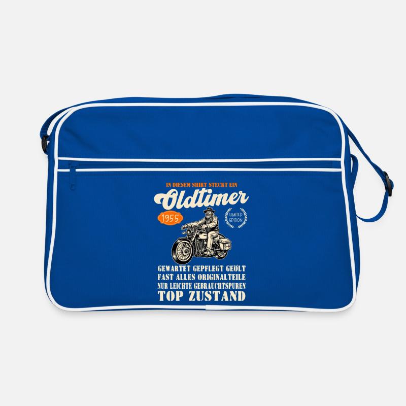 71 Geburtstag Oldtimer Motorrad 1955 Chopper Retro Tasche