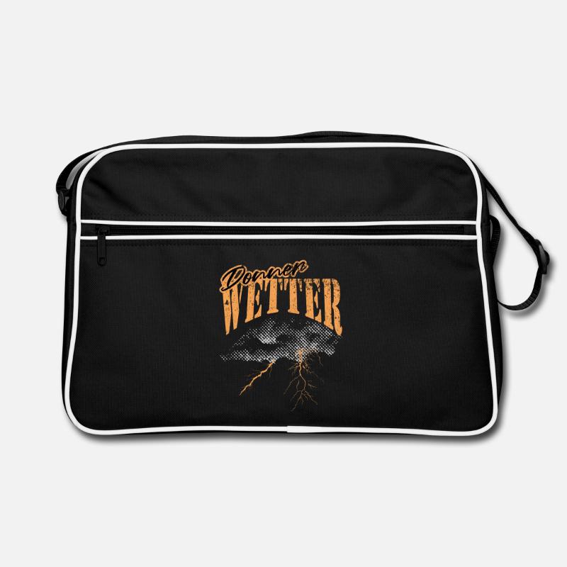Orage, météo, conception graphique Sac Retro