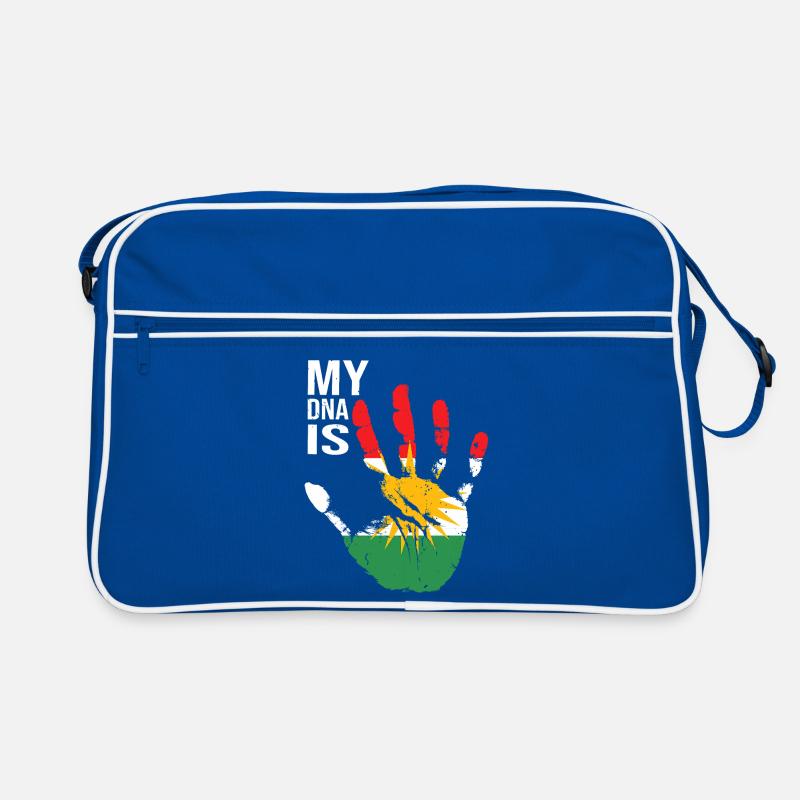 Kurdes du Kurdistan Conception à la main avec drapeau Sac Retro