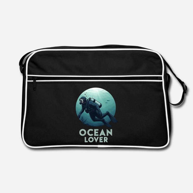 Plongeur Ocean Lover Underwater pour les amis plongeurs Sac Retro