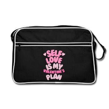 L’amour de soi pour la Saint-Valentin - Sac Retro - noir/blanc - Devant