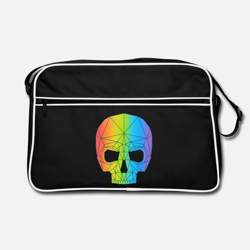 Crâne en couleur Sac Retro