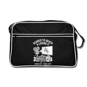 Scared to Death and Loving It - Retro Tasche - Schwarz/Weiß - Vorne