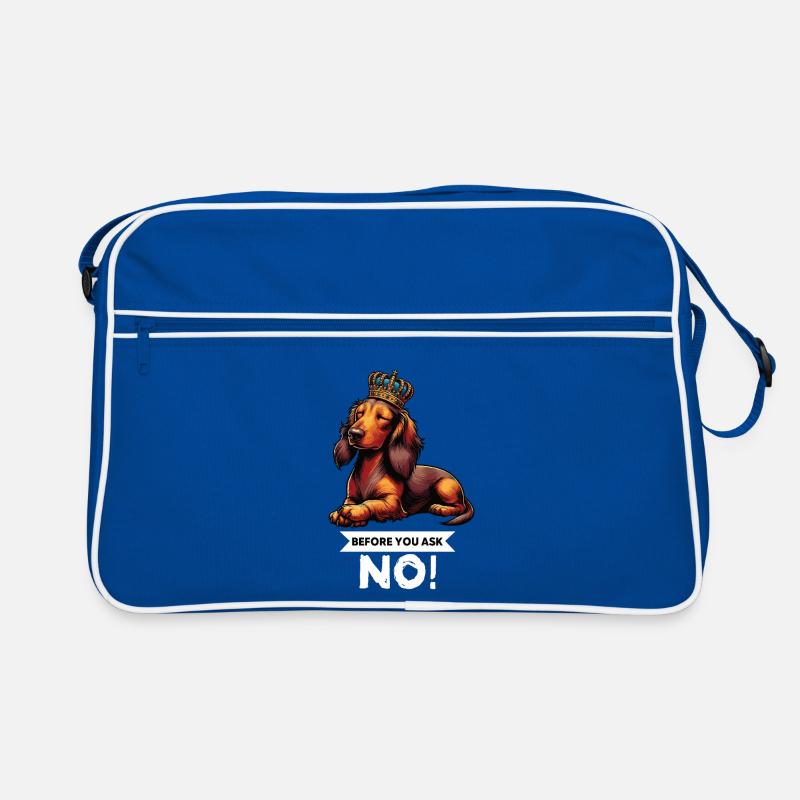 Before You Ask Longhair Dachshund Dachshund Teckel Tekkel Retro Bag