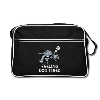Se sentir fatigué Dogue Allemand Dogue Grand Dogue Chien - Sac Retro - noir/blanc - Devant