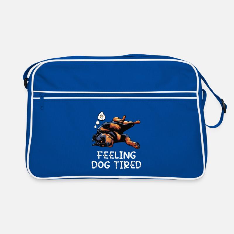 Feeling Dog Tired Rottweiler Rottweiler Owner Retro Bag