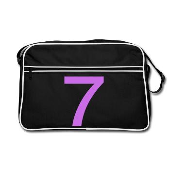 7 - Retro Bag - black/white - Front