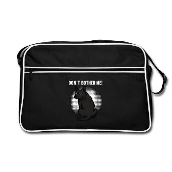 Ne me dérange pas, berger noir Berger - Sac Retro - noir/blanc - Devant