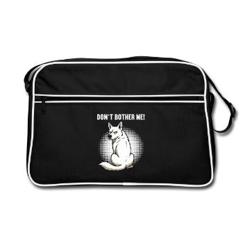 Don't Bother Me White Shepherd - Retro Bag - black/white - Front