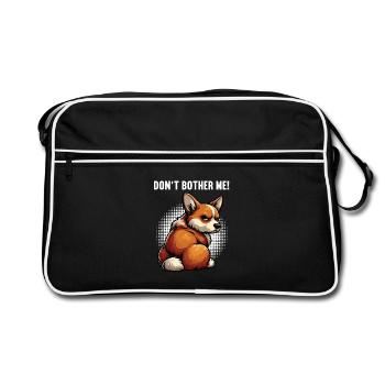 Ne me dérange pas Corgi corgi corgi gallois Corgi Corgi Dog - Sac Retro - noir/blanc - Devant