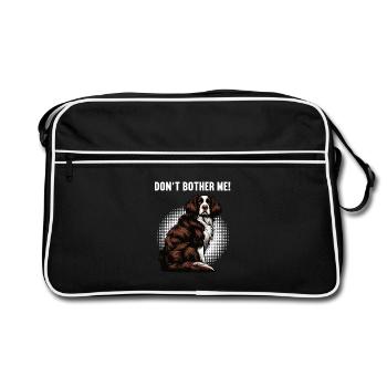 Don't Bother Me Münsterländer Münsterländerhalter - Retro Bag - black/white - Front