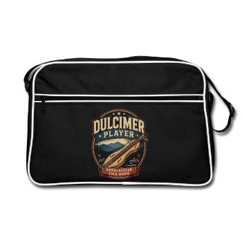 Dulcimer Musicien de Dulcimer Instrument pincé - Sac Retro - noir/blanc - Devant