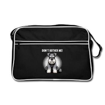 Don't Bother Me Schnauzer Riesenschnauzer - Retro Bag - black/white - Front