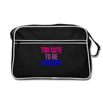 Bisexuel Gay LGBT Pride - Sac Retro - noir/blanc - Devant