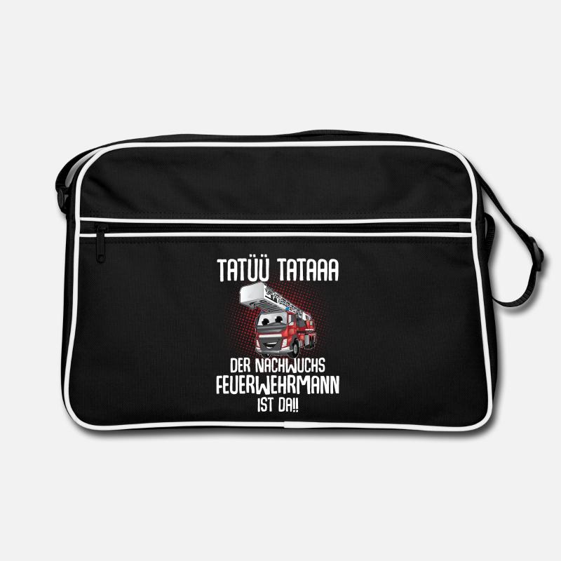 Feuerwehr Kinder Nachwuchs Feuerwehrmann Retro Tasche