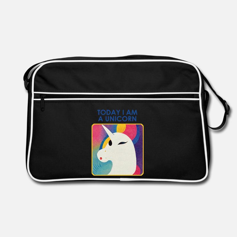 Licorne avec devise – Design unique Sac Retro
