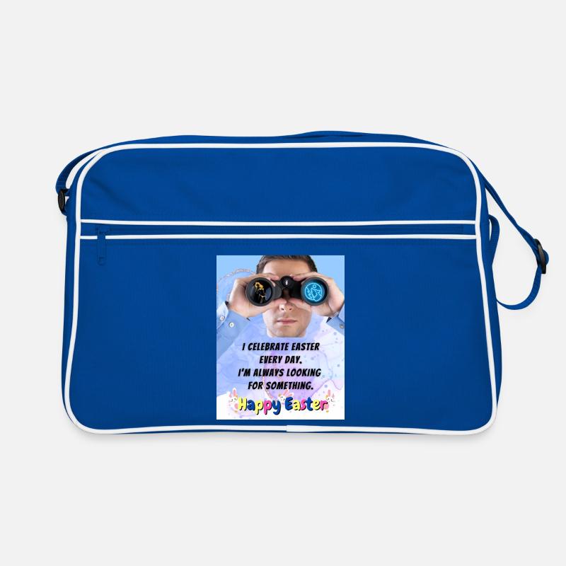 Ostern Happy Easter I celebrate Easter every Day. Retro Tasche