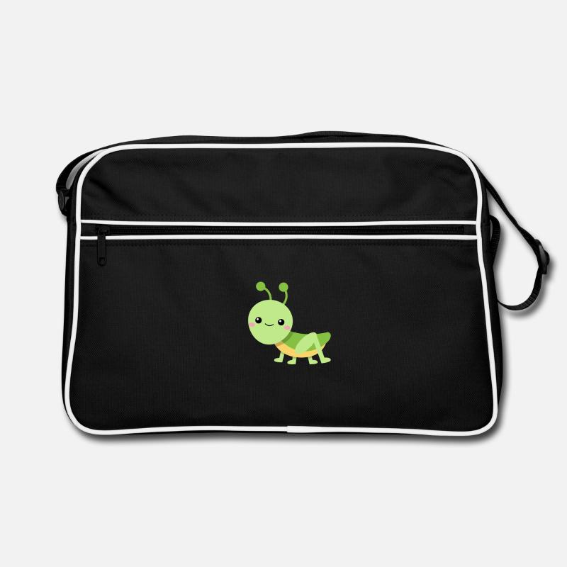 Lebhafter Heuschrecke Retro Tasche
