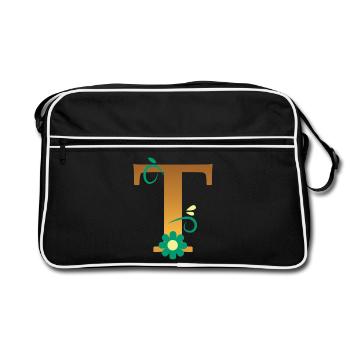 T - Retro Bag - black/white - Front
