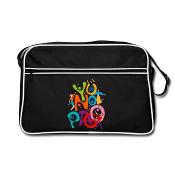Je ne paie pas - Sac Retro - noir/blanc - Devant