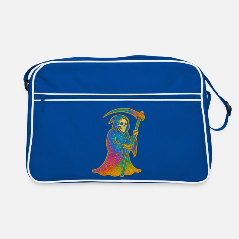 Regenbogen Sensenmann Retro Tasche