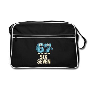 US Flag 67 Memes Six Seven - Sac Retro - noir/blanc - Devant
