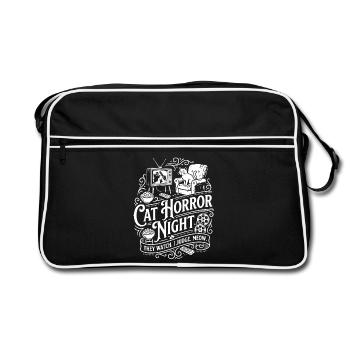 Cat Horror Night - Retro Bag - black/white - Front