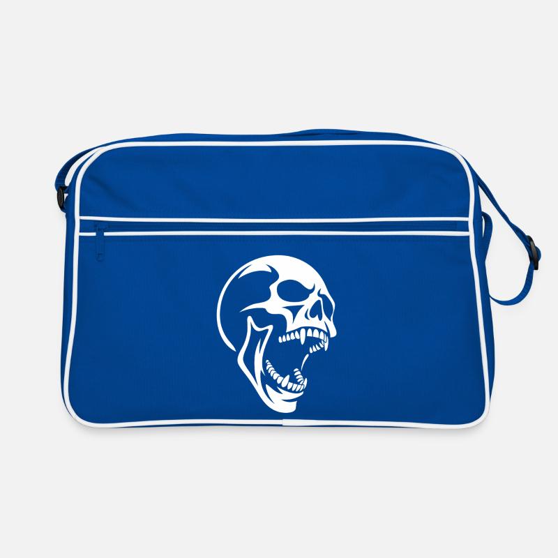 Skull Scream Skull Design Retro Bag