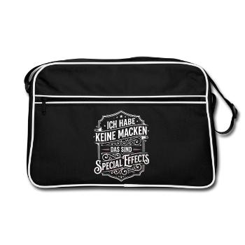 No quirks, special effects - Retro Bag - black/white - Front